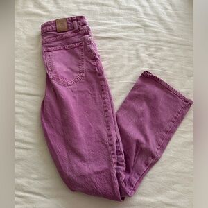 Zara straight leg magenta jean